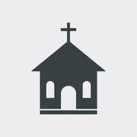 Church sanctuary vector illustration icon. Simple flat pictogram for business, marketing, mobile app, internet on white background.