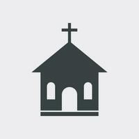 Church sanctuary vector illustration icon. Simple flat pictogram for business, marketing, mobile app, internet on white background.