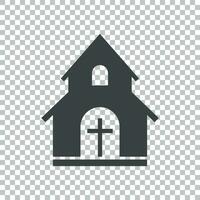 Iglesia santuario vector ilustración icono. sencillo plano pictograma para negocio, marketing, móvil aplicación, Internet en aislado antecedentes