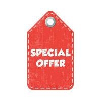 Special offer hang tag. Vector illustration