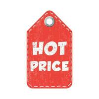 Hot price hang tag. Vector illustration