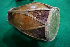 Traditional music instrument called gendang or kedang photo