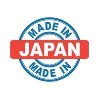 Made in Japan. Vector emblem flat