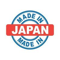 Made in Japan. Vector emblem flat