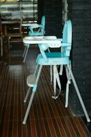 Safe high chair for baby photo