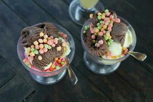 Mixed ice cream photo