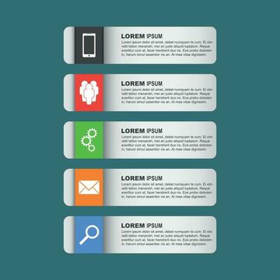 Flat vector illustration set infographics for business