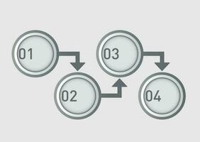 infografía diseño en el gris antecedentes. plano vector ilustración