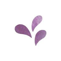 Cosmetic lavender drops for advertizing design. Hand drawn watercolor clipart vector