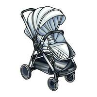 Strollers to make walking easier vector