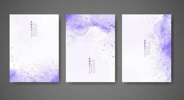 Cover template with watercolor background. Design for your cover, date, postcard, banner, logo. vector