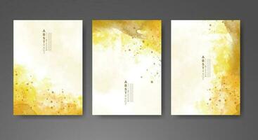 Cover template with watercolor background. Design for your cover, date, postcard, banner, logo. vector