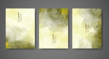 Cover template with watercolor background. Design for your cover, date, postcard, banner, logo. vector