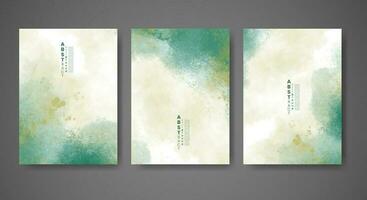 Cover template with watercolor background. Design for your cover, date, postcard, banner, logo. vector