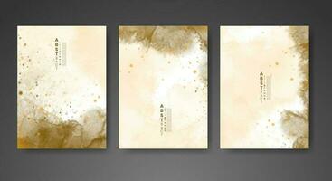 Cover template with watercolor background. Design for your cover, date, postcard, banner, logo. vector