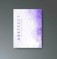 Cover template with watercolor background. Design for your cover, date, postcard, banner, logo. vector