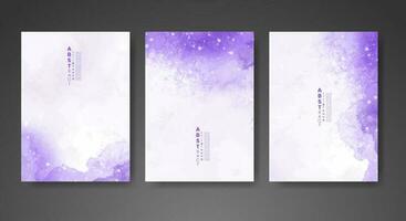 Cover template with watercolor background. Design for your cover, date, postcard, banner, logo. vector