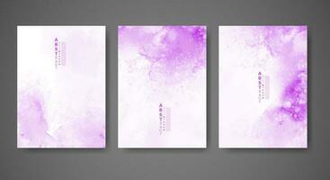 Cover template with watercolor background. Design for your cover, date, postcard, banner, logo. vector