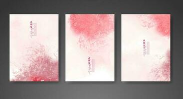 Cover template with watercolor background. Design for your cover, date, postcard, banner, logo. vector