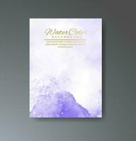 Cover template with watercolor background. Design for your cover, date, postcard, banner, logo. vector