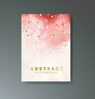 Cover template with watercolor background. Design for your cover, date, postcard, banner, logo. vector