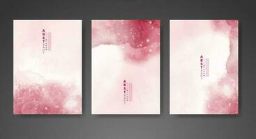 Cover template with watercolor background. Design for your cover, date, postcard, banner, logo. vector