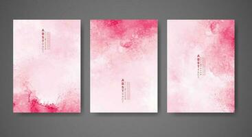 Cover template with watercolor background. Design for your cover, date, postcard, banner, logo. vector