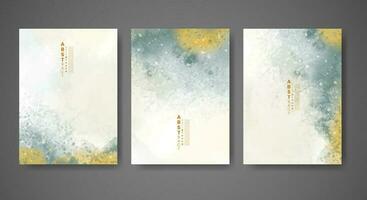 Cover template with watercolor background. Design for your cover, date, postcard, banner, logo. vector