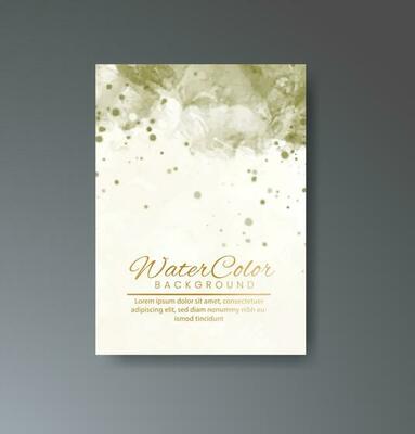 Cover template with watercolor background. Design for your cover, date, postcard, banner, logo.