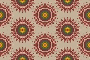 Seamless fabric pattern adorned with traditional .Design for background, carpet, wallpaper, clothing, wrapping, Batik, fabric, Vector. vector
