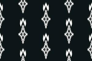 Ethnic ikat seamless pattern in tribal. Aztec geometric ethnic ornament print. Ikat pattern style. Design for background, wallpaper, illustration, fabric, clothing, carpet, textile, batik, embroidery. vector