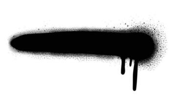 Abstract grungy graffiti black spray paint banner vector