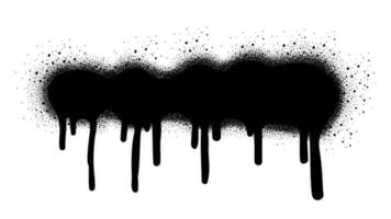 Abstract grungy graffiti black spray paint banner vector