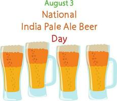 India Pale Ale Day 3rd August vector