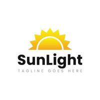 Sun logo and sun icon vector design template