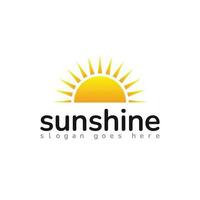 Sun logo and sun icon vector design template