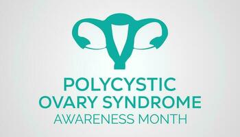 Polycystic ovarian syndrome awareness month observed each year during September . Vector illustration on the theme of .