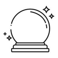 magician ball icon vector