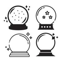 magician ball icon vector