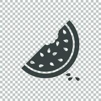 Watermelon icon. Juicy ripe fruit on isolated background vector