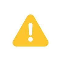 Exclamation mark icon in flat style. Danger alarm vector illustration on white isolated background. Caution risk business concept.
