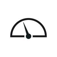 Dashboard vector icon. Level meter speed vector illustration.