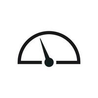 Dashboard vector icon. Level meter speed vector illustration.