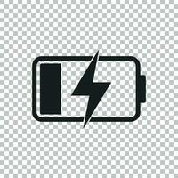 Battery charge level indicator. Vector illustration on isolated background.