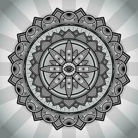 Gothic Style Mandalas Doodle Illustration vector