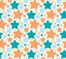 Abstract Colorful Star Pattern Design vector