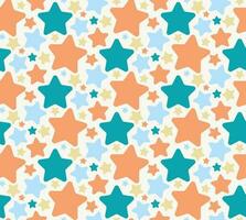 Abstract Colorful Star Pattern Design vector