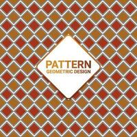 Seamless pattern with geometric design vector