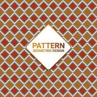 Seamless pattern with geometric design vector