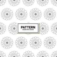 Seamless pattern with abstract flower vector